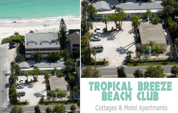 Aerial Anna Maria Island Florida Tropical Breeze hotel Anna Maria Island Aerial of Tropical Breeze Beach Club