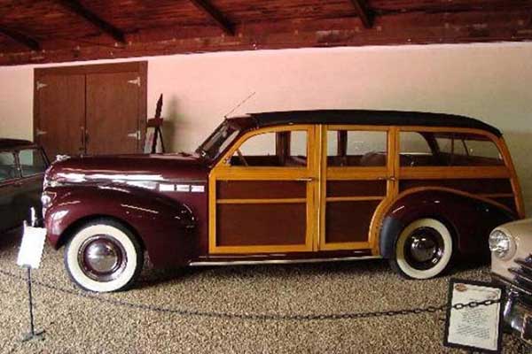 woody paneled car