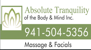 Absolute Tranquility facial and body massage logo
