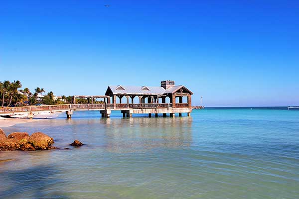 pier extending over water near key west