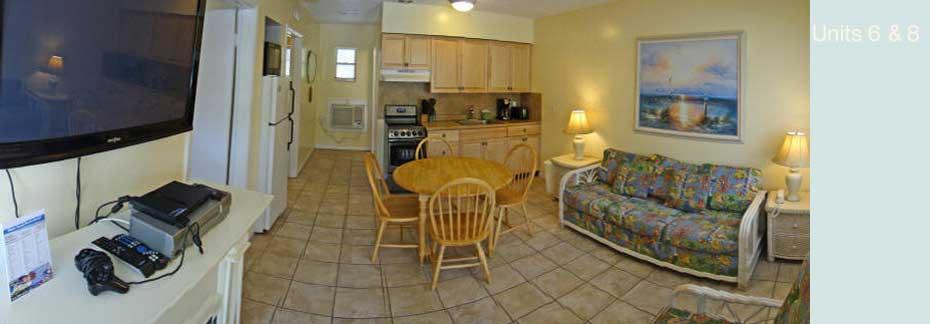 Rooms 6 and 8 - Two Bedroom, 1 Bath Apartment Kitchen Interior