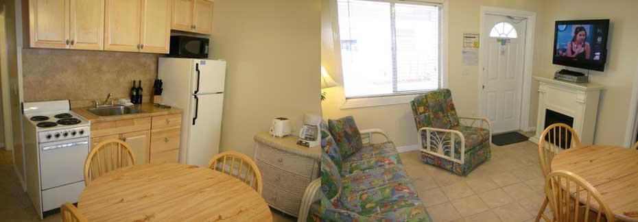 Rooms 6 and 8 - Two Bedroom, 1 Bath Apartment Interior